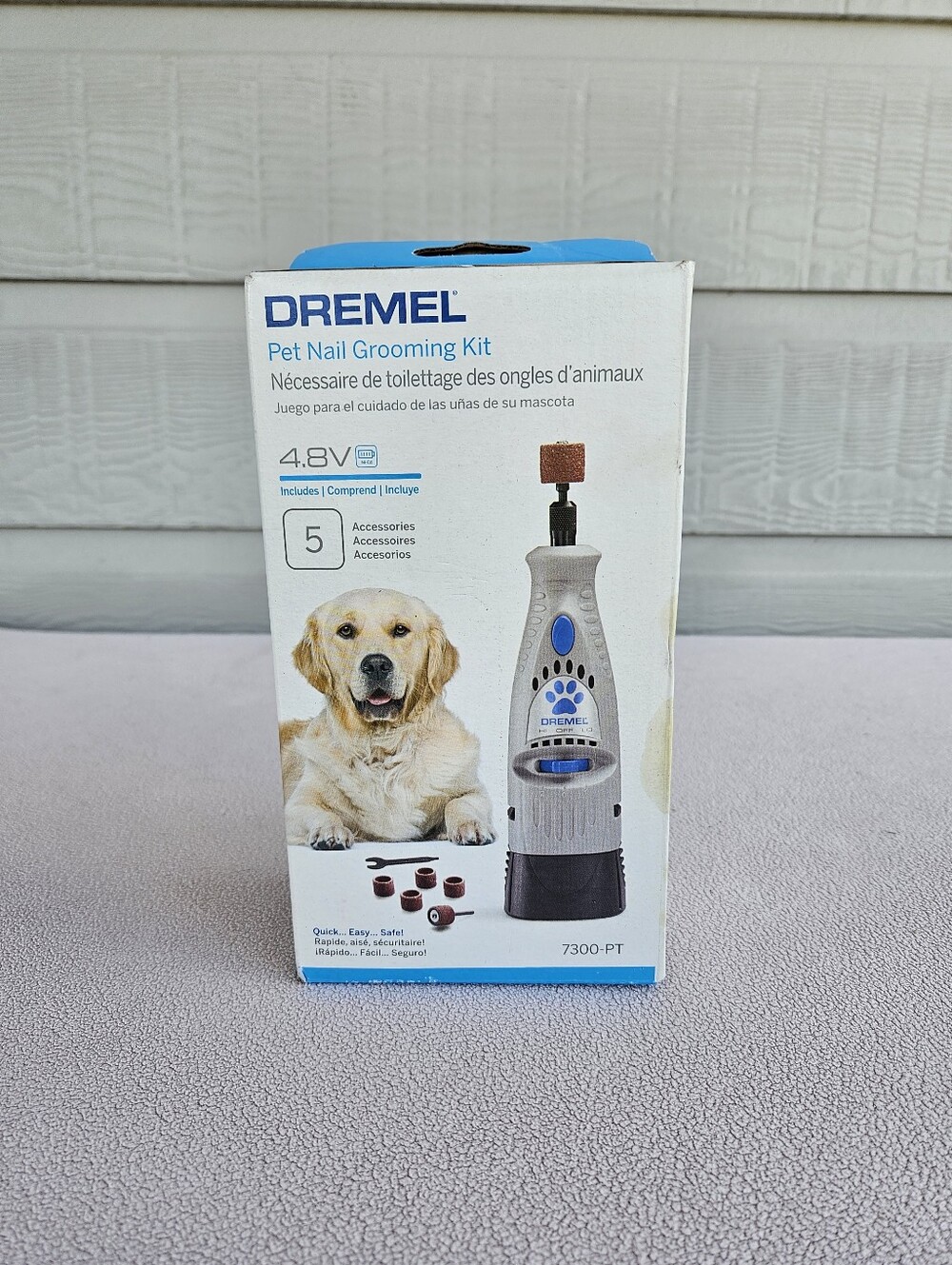 Dremel 7300-PT Rotary Pet Nail Grooming Kit Charger Dog 4.8V Accessories